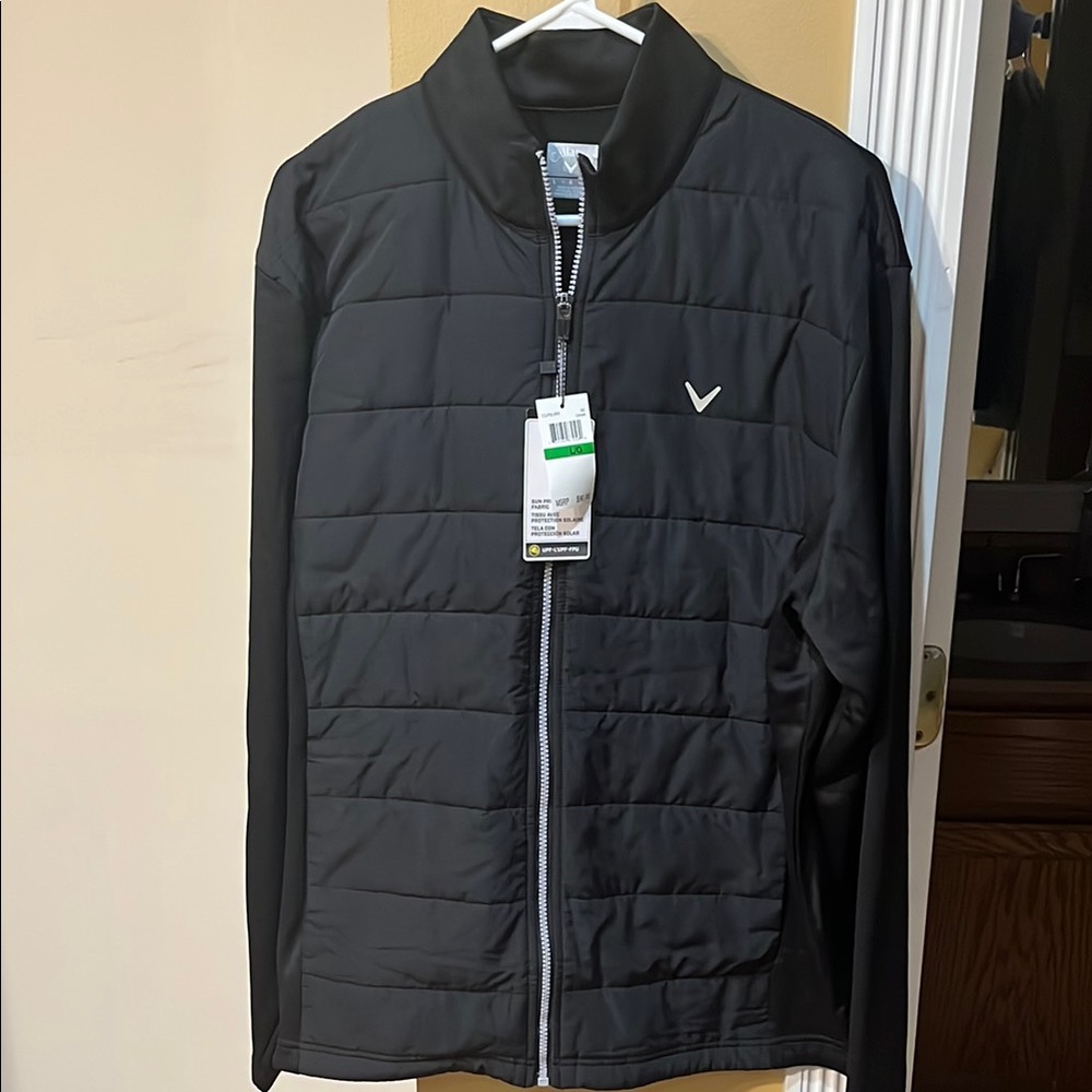 Callaway Men's Black Puffer Jacket Size L NWT